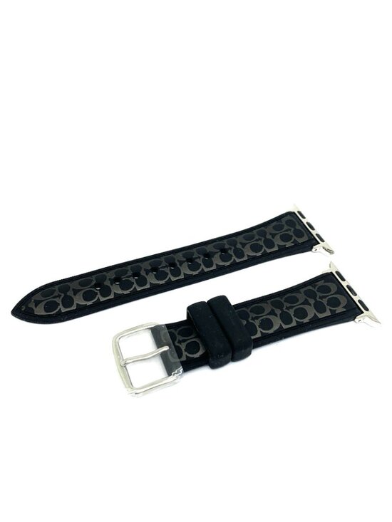 Coach Apple Watch Band Women\'s Smartwatch Black Rubber Strap 38/40/41mm 1400269 main image 8